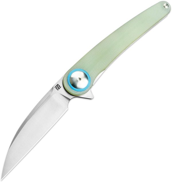 Artisan Cazador Linerlock Jade G10 Folding Knife 3.5" AR-RPM9