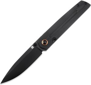 Artisan Sirius Linerlock Black Folding Knife AR-RPM9 Blade