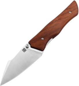 Artisan Ahab Linerlock Wood Folding Knife 3.25" AR-RPM9 Blade