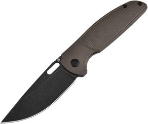 Artisan Satyr Framelock S90V Bronze Titanium Folding Knife