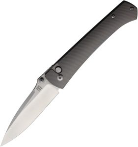 Artisan Andromeda Button Lock Gray Folding Knife S35VN