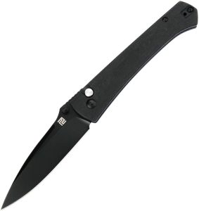 Artisan Andromeda Button Lock Black Micarta
