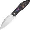 Artisan Weyden Framelock S90V Gold Flake Carbon Fiber Folding Knife