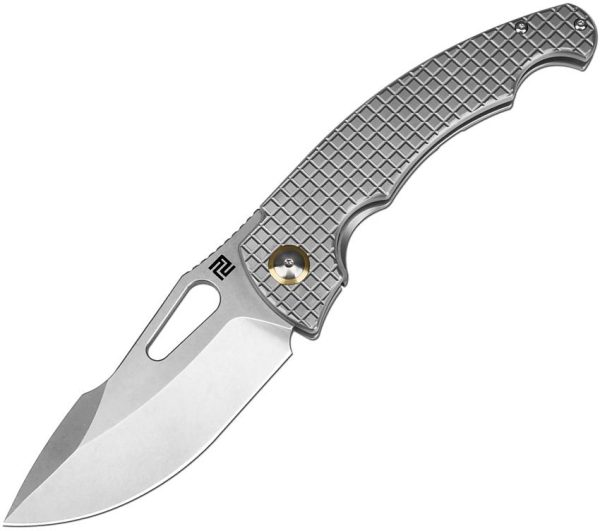 ATZ1860GGY.jpg Artisan Xcellerator Framelock Folding Knife CPM S90V Titanium