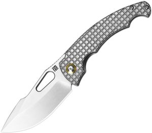 Artisan Mini Xcellerator Framelock S90V Folding Knife Gray Titanium