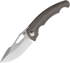 Artisan Xcellerator Linerlock Green Micarta Folding Knife