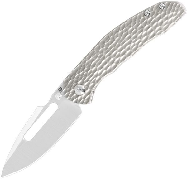 Artisan Boa Framelock Gray Ti S35VN Folding Knife