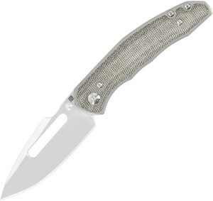 Artisan Boa Framelock Folding Knife S35VN Green Micarta
