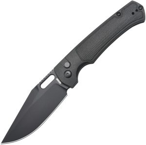 Artisan Revel Button Lock Black FRN Folding Knife 3.5" Blade