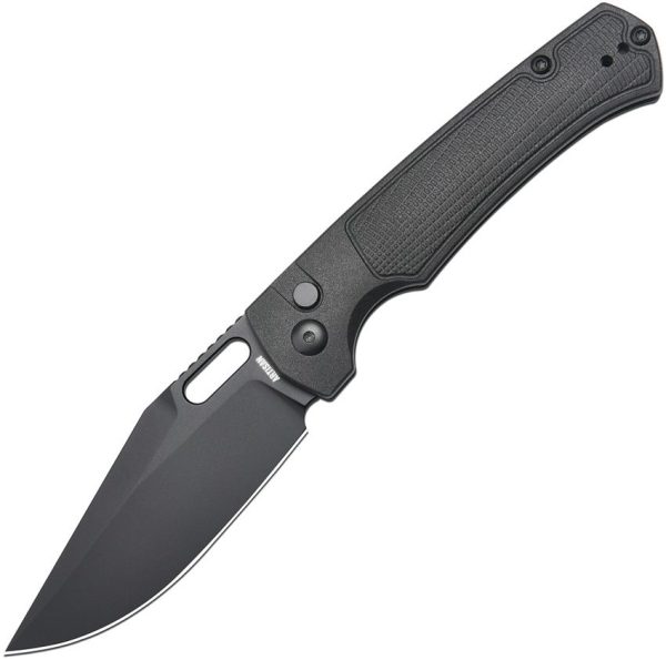 Artisan Revel Button Lock Black FRN Folding Knife 3.5" Blade