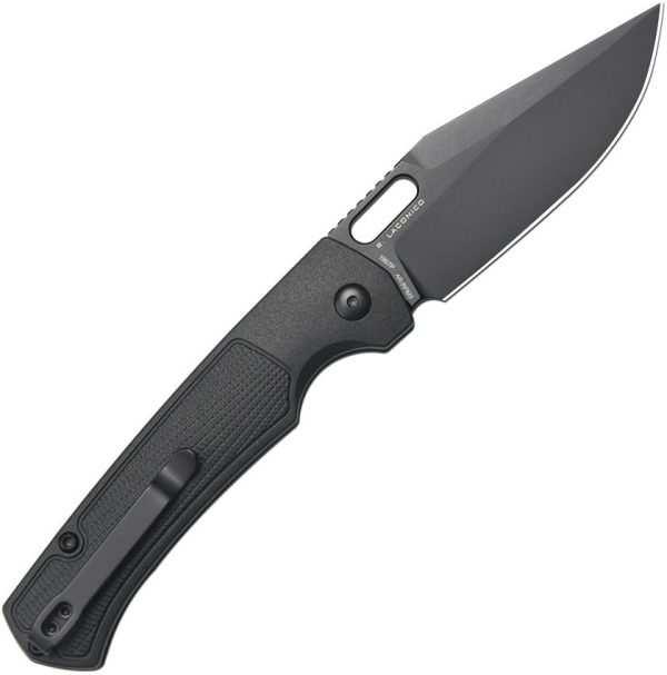 Artisan Revel Button Lock Black FRN Folding Knife 3.5" Blade