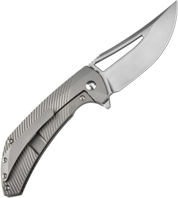 Artisan Banjaara Framelock S90V Ti Gray Folding Knife