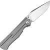 Artisan Caruso Framelock Gray S90V Folding Knife 3.5"