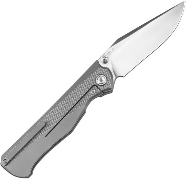 Artisan Caruso Framelock Gray S90V Folding Knife 3.5"