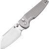 Artisan Cleo Button Lock Ti Folding Knife S90V Wharncliffe Gray