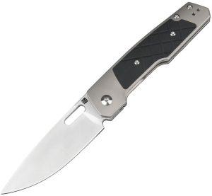 Artisan Gambit Pawn Framelock Folding Knife S90V Steel Black G10