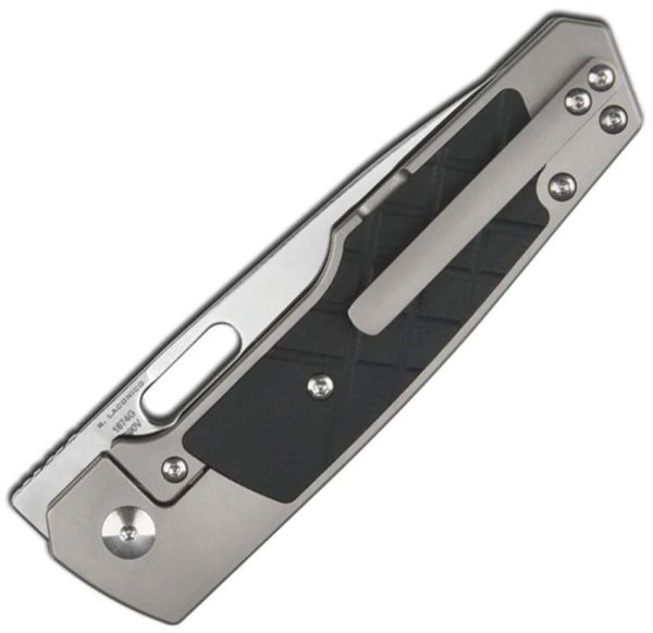 Artisan Gambit Pawn Framelock Folding Knife S90V Steel Black G10