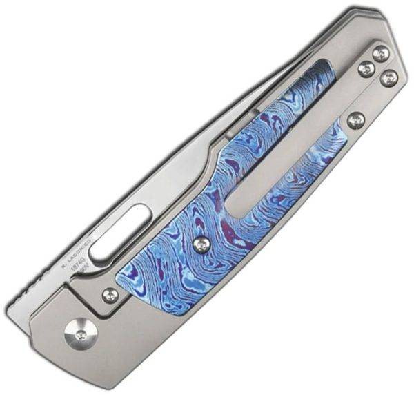 Artisan Gambit Queen Framelock Ti S90V Folding Knife Gray