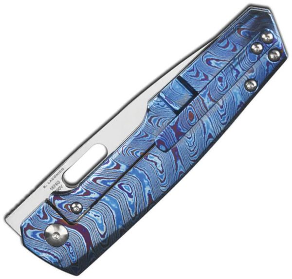 Artisan Gambit King Framelock Folding Knife S90V Timascus Ti