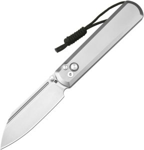 Artisan Holm Button Lock Ti S90V Stonewash Folding Knife Gray