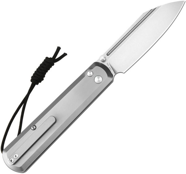 Artisan Holm Button Lock Ti S90V Stonewash Folding Knife Gray