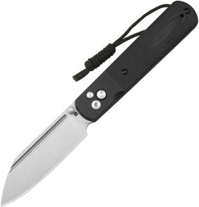 Artisan Holm Button Lock Black Folding Knife AR-RPM9 Wharncliffe