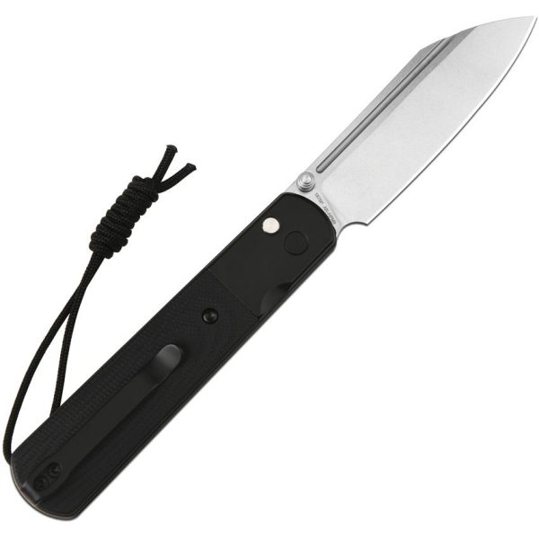 Artisan Holm Button Lock Black Folding Knife AR-RPM9 Wharncliffe