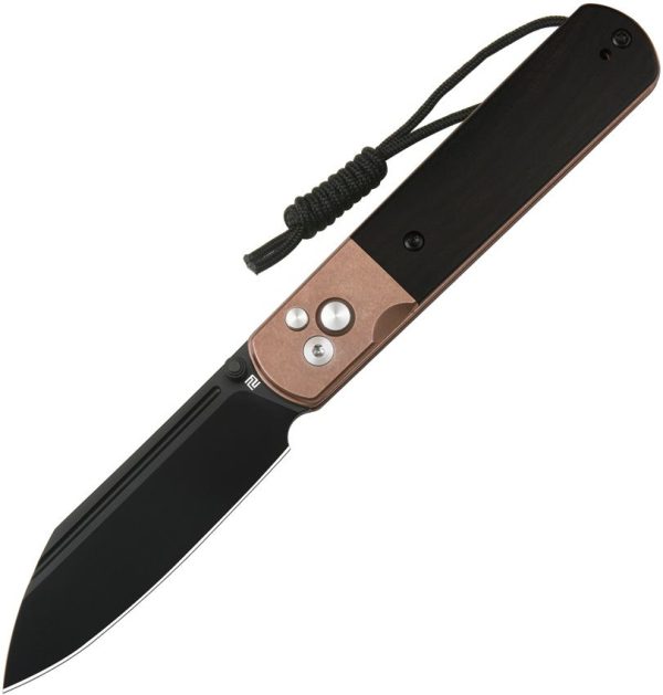 Artisan Holm Button Lock Folding Knife Wharncliffe AR-RPM9