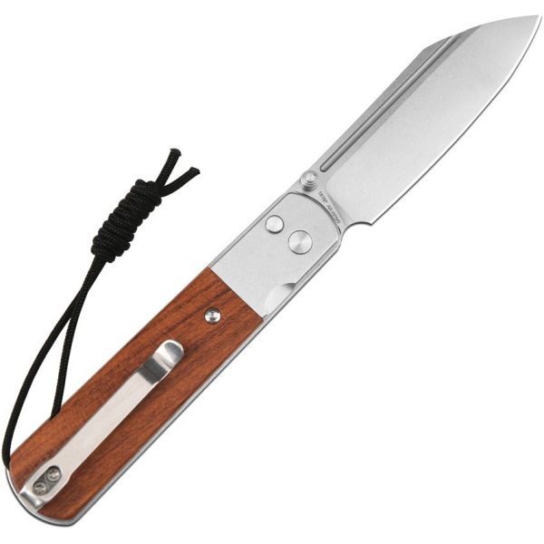 Artisan Holm Button Lock Rosewood Folding Knife AR-RPM9