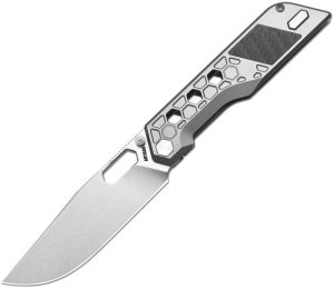 Artisan Beest Framelock Gray S35VN Folding Knife Titanium