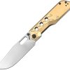 Artisan Beest Linerlock Brass Folding Knife AR-RPM9 Stonewash