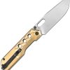 Artisan Beest Linerlock Brass Folding Knife AR-RPM9 Stonewash