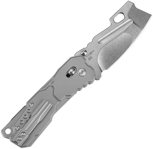 Artisan Butcherling Crossbar Lock Folding Knife S35VN Gray Titanium