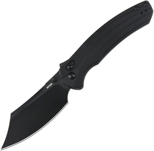 Artisan Simoon Recoil Lock V2 Black Folding Knife AR-RPM9