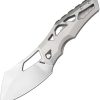 Artisan Tortoise Framelock Titanium S35VN Folding Knife Gray