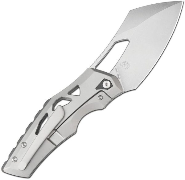 Artisan Tortoise Framelock Titanium S35VN Folding Knife Gray