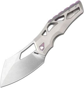Artisan Tortoise Framelock S35VN Titanium Folding Knife Purple