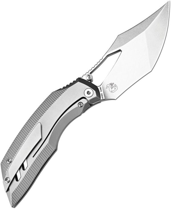 Artisan Dark Wing S35VN Titanium Folding Knife Gray