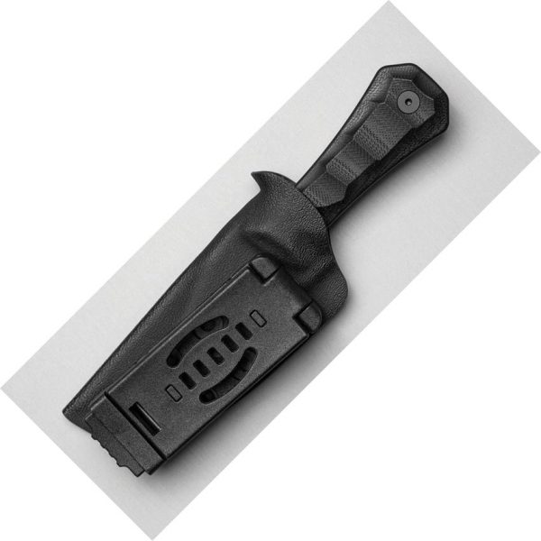 Auxiliary Manufacturing Deadhead Pocket Bowie 3" 14C28N Fixed Blade