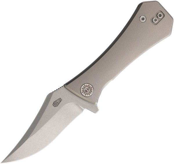 Auxiliary Manufacturing Pocket Bowie Framelock Titanium