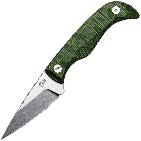 Auxiliary Manufacturing Karl Jr Deadhead Green Micarta