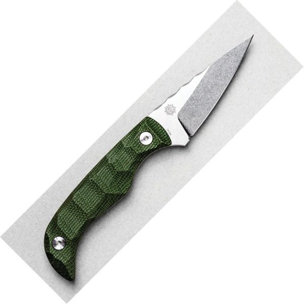 Auxiliary Manufacturing Karl Jr Deadhead Green Micarta