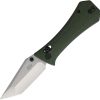 Auxiliary Manufacturing Coffin Tanto Crossbar Lock Folding Knife Green