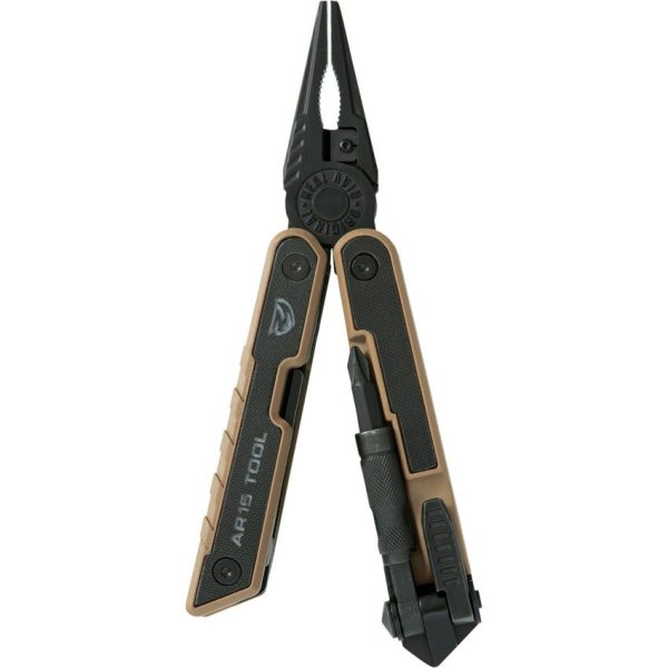 Real Avid AR15 Tool 14-in-1 Multi Tool 440C Serrated Tanto Blade