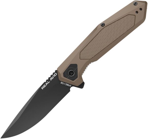 Real Avid RAV 3 Assisted Coyote Aluminum Linerlock
