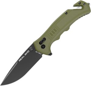 Real Avid RAV 4 Crossbar Lock Assisted Green Knife