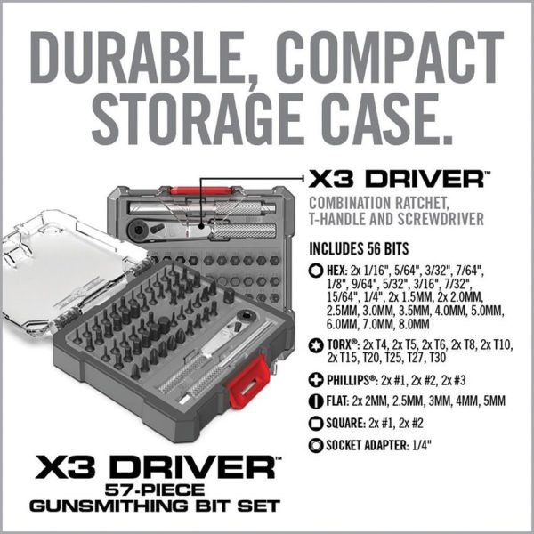 Real Avid X3 Driver 57-Piece Bit Set - Complete