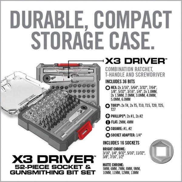 Real Avid X3 Driver 52-Piece Gunsmithing Set