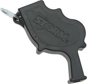 All Weather Storm Safety Whistle Black High-Impact
