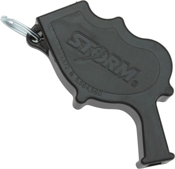 All Weather Storm Safety Whistle Black High-Impact